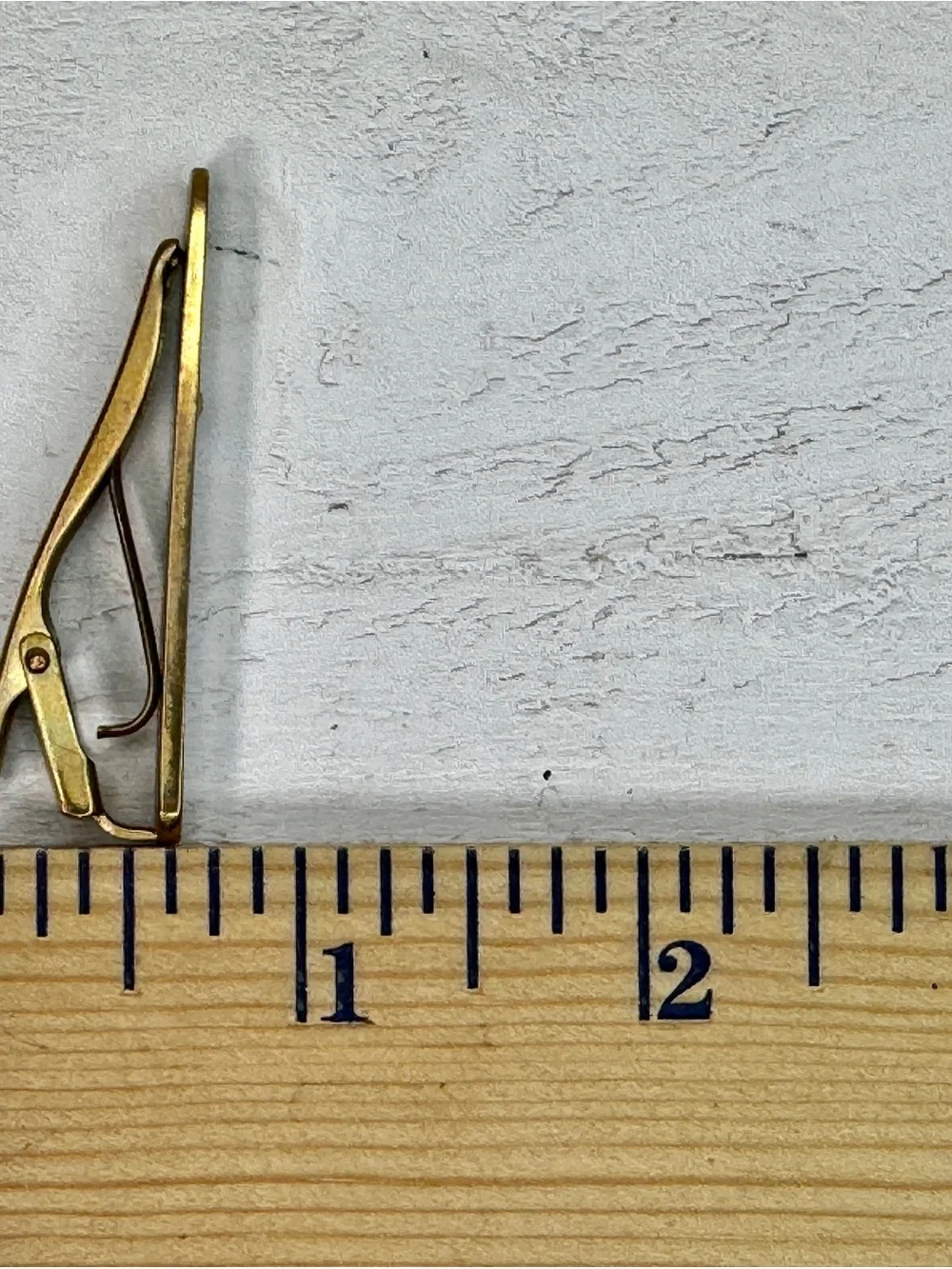 Givenchy Gold Tone & silver Tie Clip | Vintage Designer Tie Bar